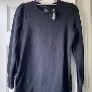 Gap MATERNITY black puff sleeve sweatshirt - size XS
